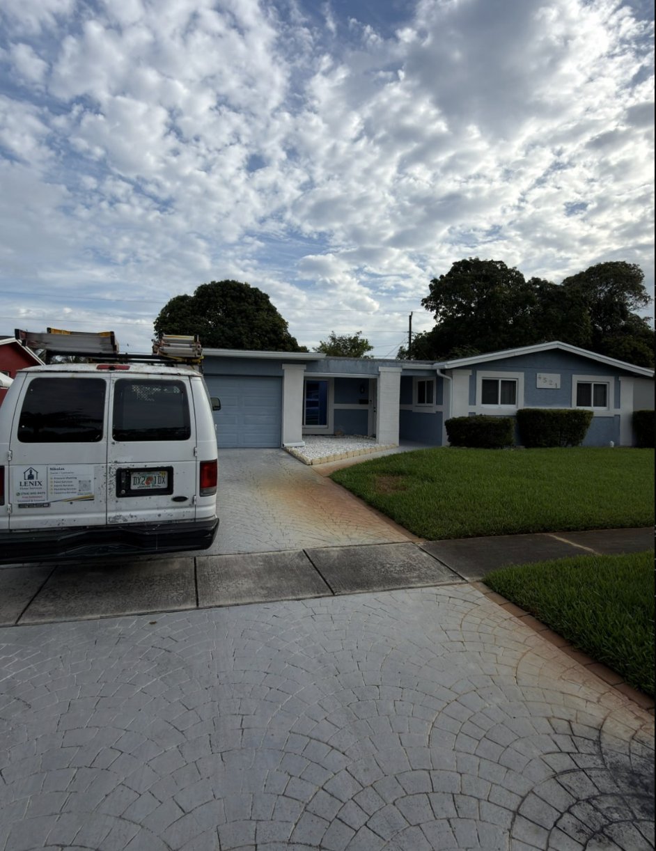 Driveway before resurfacing by Lenix Home Services